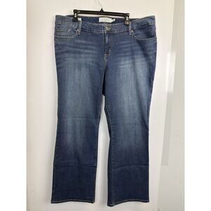 Torrid Women's Plus Size 22R Relaxed Boot Cut Dark Wash Jeans 44X33 Stretch